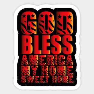 GOD BLESS AMERICA Sticker